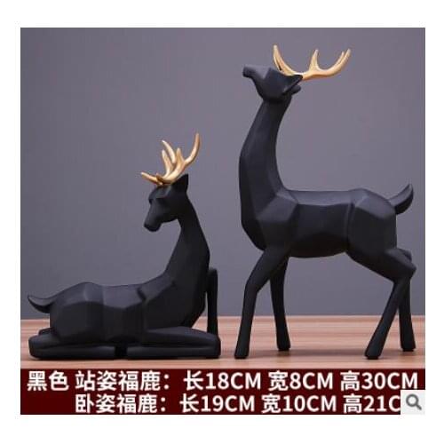 Nordic geometry deer creative Europe type shake sound household TV ark sitting room adornment puts out to move handicraft