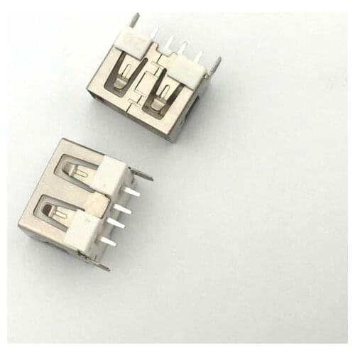 20pcs USB 2.0 4Pin A Type Female Socket Connector Short Style for Data Transmission Charging