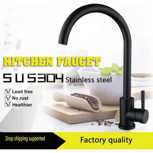 Stainless steel kitchen faucet with tap for drinking sink faucet matte black mixer tap for kichen