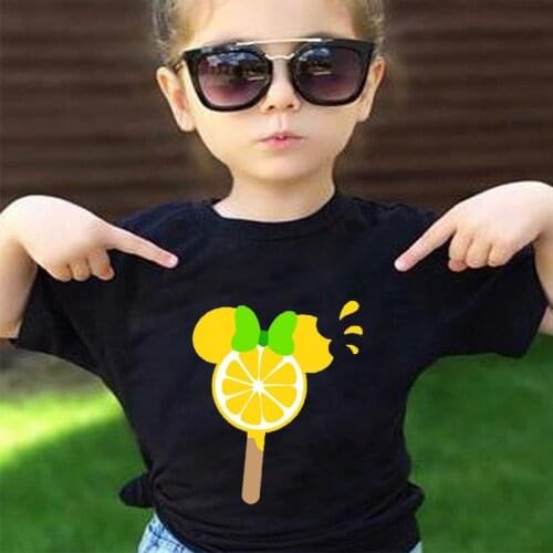Summer Girl Boys Tops 2020 Kid T Shirts Tee Clothes Cartoon Funny Outfits Black Tshirt Short Sleeve Toddler Girl Boy Tee Shirt