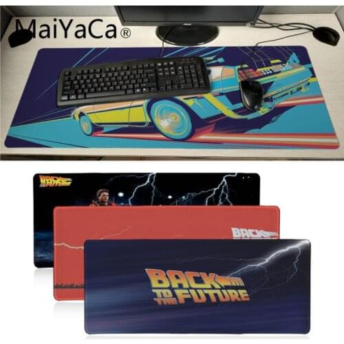 Maiyaca Back to The Future Anti-Slip Durable Rubber Computermats Locking Edge gaming Mousepad Mat Keyboard Mat Table Pad