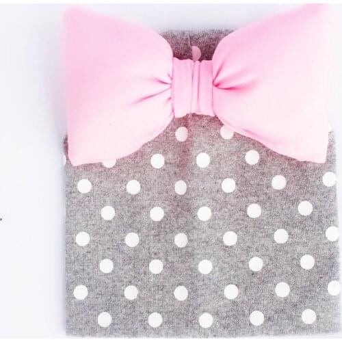 Sweet Toddler Kids childrens hat dot baby cotton colorful big large bow tie hat caps beanie for girls Butterfly Knot Melamed