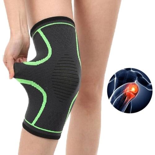 Mounchain 1 pair Leg Knee Support Breathable Knee Compression Sleeves Protector 41-47cm