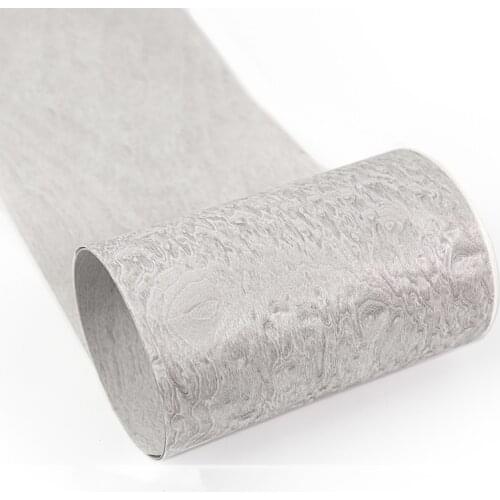 Natural Genuine Sapele Pommele Veneer Decorative Shapele Veneer for Furniture about 18cm x 2.5m 0.2mm Gray