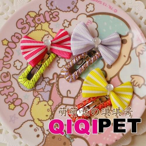 New Butterfly Cute pet dog hair accessories Teddy puppy Dog hairpin Pet grooming Supplies 20pcs/set mix color