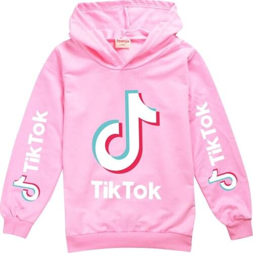 TIK TOK Clothes Cotton Girls Coats Jackets Long Sleeve Children Hooded Sweatshirt Hoodies Toddler Baby Coat for Kids