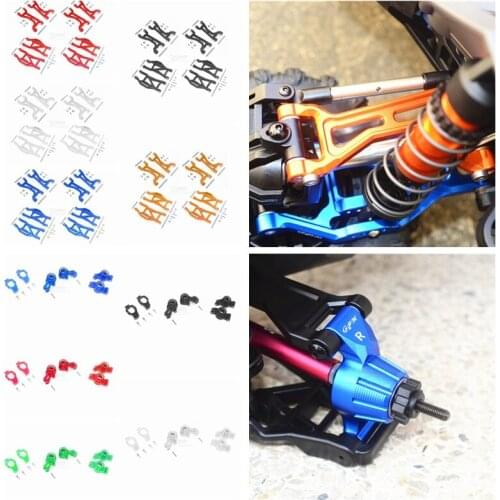 Aluminium alloy front + rear steering wheel hub carrier mount + suspension arm for TRAXXAS 1/10 MAXX MONSTER rc car