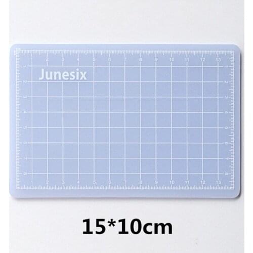 10*15cm Translucent PVC Cutting Mat Patchwork Pad Art Manual Rubber Carving Tool Double-Sided Printing Self-Healing Cutter Board