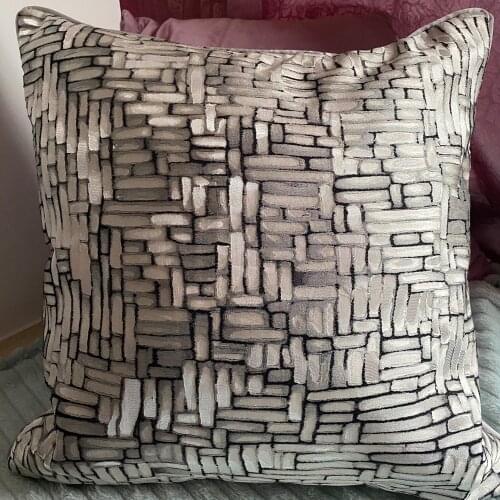 Luxury Cushion Cover 50x50 European Style Stripe Pillow Case Home Decoration Sofa Livingroom Chair Throw Pillow Cover 45x45