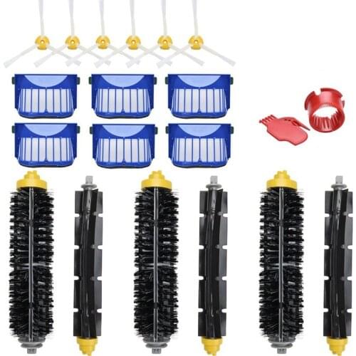 20PCS Filter Side Brush Dust Bag Replacement for IRobot Roomba Vacuum Cleaner 600 Series 690 680 660 651 650