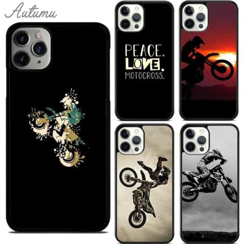 Freestyle Motocross Sport Phone Case for iPhone 11 12 Pro Max mini X XR XS SE 2020 5 6S 7 8 Plus Samsung Galaxy S8 S9 S10 Cover