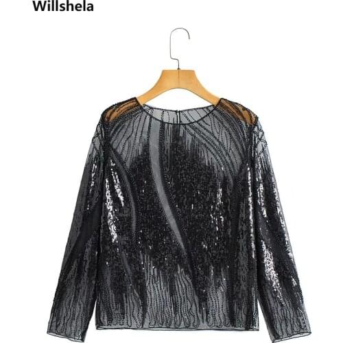 Женские блузки Willshela China At AliExpress