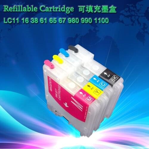 XIMO Empty refillable ink cartridge for LC1100BK LC1100C LC1100M LC1100Y,free shipping