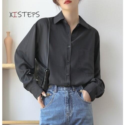 XISTEPS Womens Silk Shirts