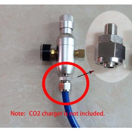 CO2 Regulator Charger, Kegging Charger Connector For Homebrew,Easy to Solve CO2 Supply Problem (Price not include CO2 Charger!)
