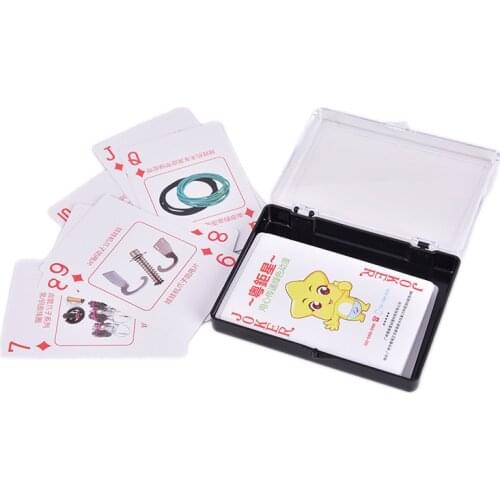 1pc playing card box Container Plastic Storage Case Packing Poker Game Card Box transparent black 9.8cm x 7.4cm x 2cm