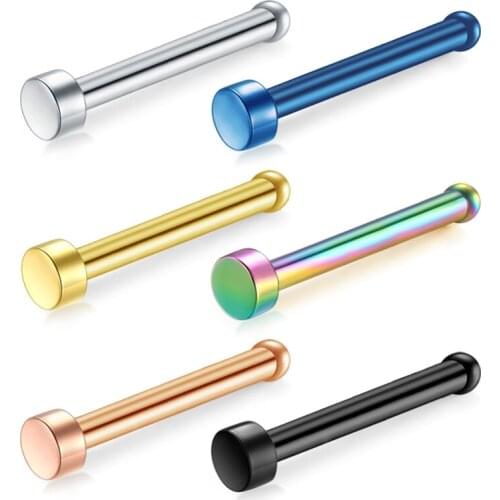 20G Surgical Steel Nose Pin Bone Screws Studs Body Piercing Jewelry Nose Stud Retainer for You