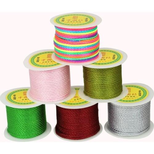 27yard/roll 3mm Nylon Cord Thread Cord Plastic String Strap DIY Bead Rope Necklace Bracelet Jewelry Making