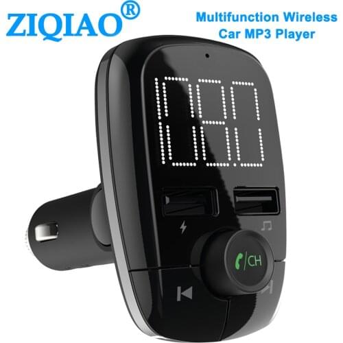 Wireless Handsfree Bluetooth Car Kit FM Transmitter Audio Receiver Mp3 Player USB Interface Car Charger