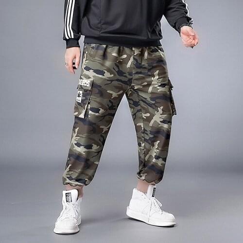 Plus 7XL 6XL 5XL XXXXL Casual Slim Feet Pants Harlan Beam Feet Multi-pocket Trousers Spring New Mens Camouflage Overalls Mens
