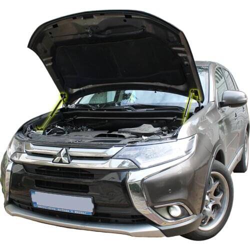 For Mitsubishi Outlander 3 GF/GG/ZJ/ZK Front Bonnet Hood Modify Gas Struts Carbon Fiber Spring Damper Lift Support Absorber