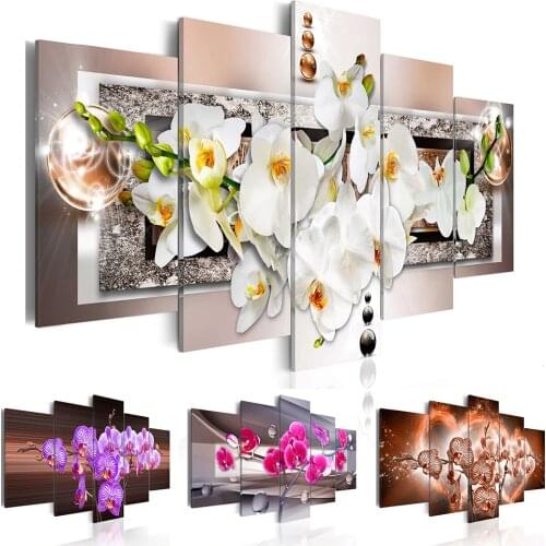 HUACAN 5pcs/set Diamond Painting 5D Landscape Full Drill Square Diamond Embroidery Cross Stitch Multi-picture