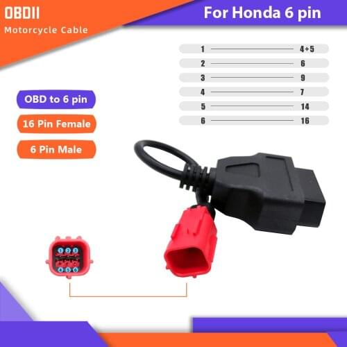 Motorcycle Cable OBD2 Motorbike Diagnostic Adapter for Honda 6Pin for Suzuki for KAWASAKI for YAMAHA 3Pin 4Pin for Ducadi