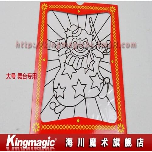 Kingmagic Coloring Frame(big)/for stage magic/magic tricks/magic props/as seen on tv/ 2pcs/lot-Free shipping by CPAM