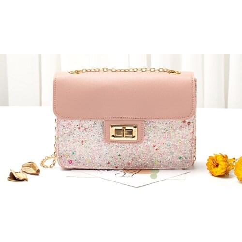 2021 Women Fashion Rainbow Purses and Handbags Holographic Flap Shoulder Bags Pink Ladies Hand Bags Korean Small Cross Body Bag