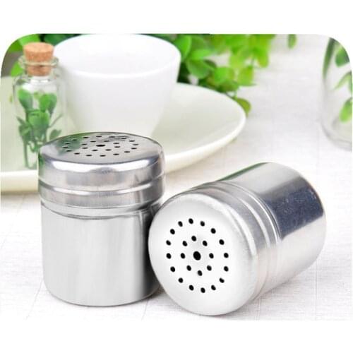 Stainless Steel Kitchen Tool Spice Jar Home Pepper Shaker Outdoor Barbecue Pepper Spice Container Metal Cruet For Seasoning Tool