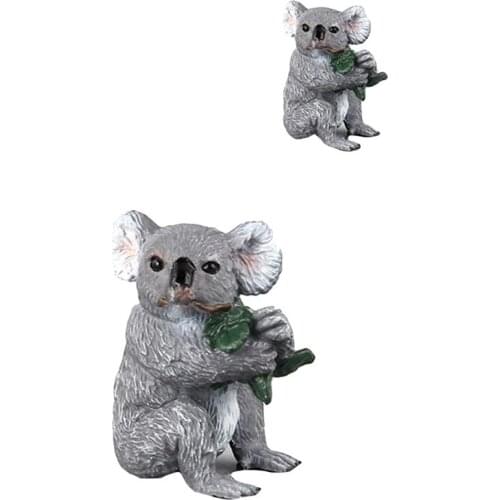 Cute Koala Animal Model Figurine Model Ornament Toy Educational Gifts For Kids Action Figure Toys Home Room Decoration