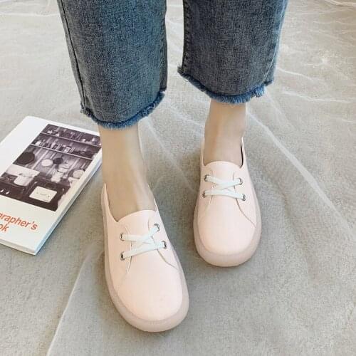 Fashion Wild Womens Shoes Solid Color Casual Classic Popular Mujer Chaussure Femme Simple Comfortable Flat Round Head W33-01