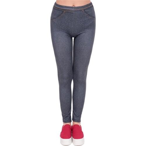 Fashion leggins mujer Simple jeans Printing legging sexy feminina leggins fitness Woman Pants workout leggings