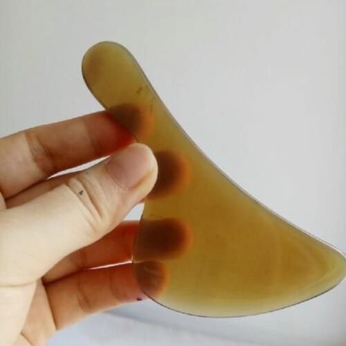 New White Buffalo Horn Guasha Care Tool Small Scraping Knives Body Universal Massage Plate Easy To Use