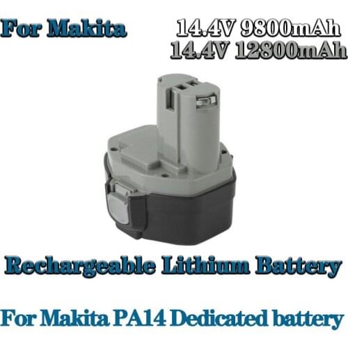 Original 100% 14.4V 12800mAh NI-CD Power Tool Battery for MAKITA 14.4V Battery for Makita PA14,1422,1420,192600-1, 6281D,6280D