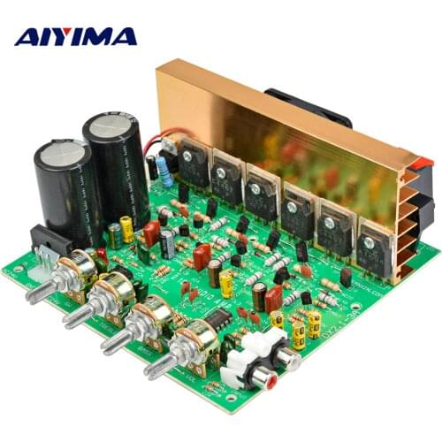 AIYIMA Audio Amplifier Board 2.1 Channel 240W High Power Subwoofer Amplifier Board AMP Dual AC18-24V Home Theater