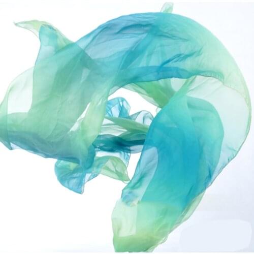 Tie-dyed Chiffon Belly Dancing Wear Accessories Scarf Light Texture Shawls Women Belly Dance Veils Rectangle 250cm * 120cm