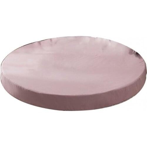 Fitted Sheet Solid Color Cotton Round Bed Cover Sheet Lightweight for Hotel 78.7inch