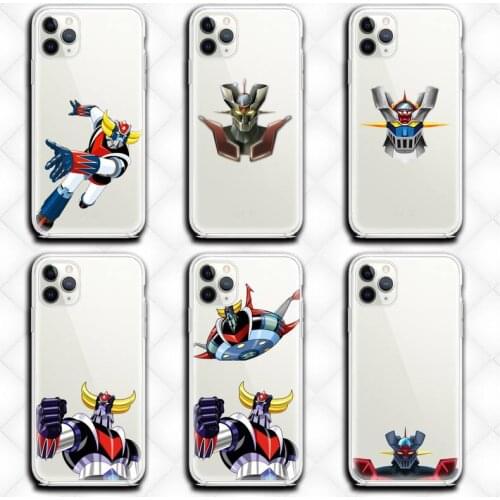 Robot Grendizer G5 Phone Case Clear for iphone 12 11 Pro max mini XS 8 7 6 6S Plus X 5S SE 2020 XR cover