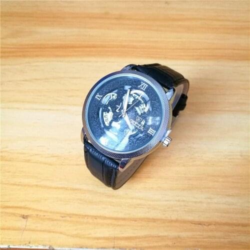 SAS Shield Anchor Shark Men's Watch With Leather Strap