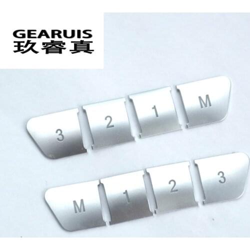 Car Styling Seat Adjust memory panel Buttons Cover Sitckers Trim for Mercedes Benz C E Class W204 W212 Auto Interior Accessories