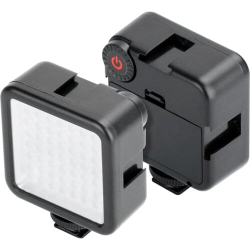 Ulanzi W49 LED Portable Vlog Light Mini Photography Fill Light with 3 Cold Shoe Mount for SLR Camera Phone Cage