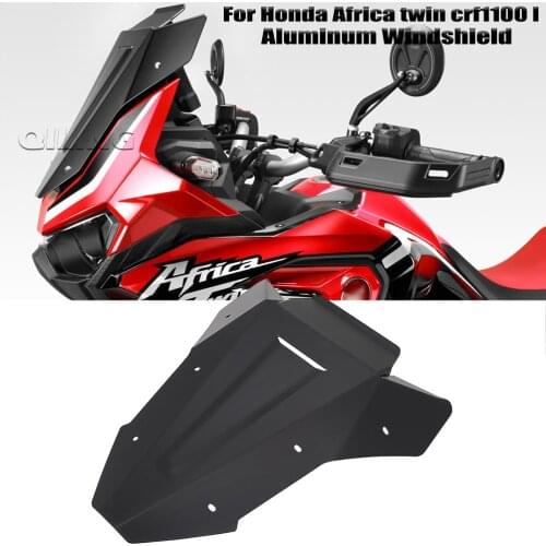 Motorcycle Aluminum Windscreen Windshield Wind Deflector Fit for Honda crf1100l crf 1100l Africa Twin Adventure Sports