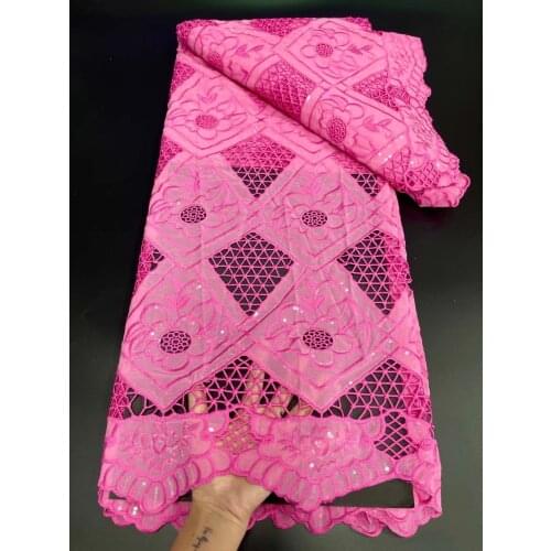 XIUYSAI 5yard African Cord Lace Fabric 2021 High Quality Embroidered Lace Fabric Nigerian French Lace Fabrics Sewing
