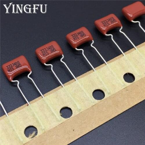 200pcs/Lot Japan NISSEI CBB capacitor MMXV(In tape) 333J400 33nF 400V 333 J 5% 0.033uF 33nF Metallized polyester film capacitor