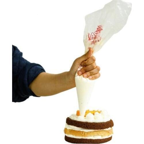 100Pcs S/M/L Disposable Piping Bag Icing Fondant Cake Cream Decorating Pastry Tip Tool Cake Pack Pastry Bag Dessert Decorator