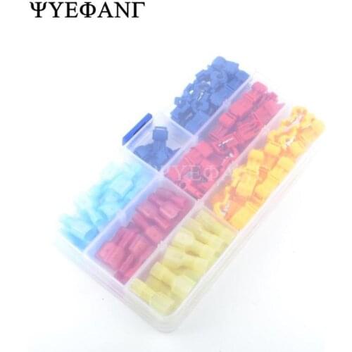 45pcs Quick Splice Terminal T Type Wire Convenient Connector Casing For Terminals Crimp Electrical