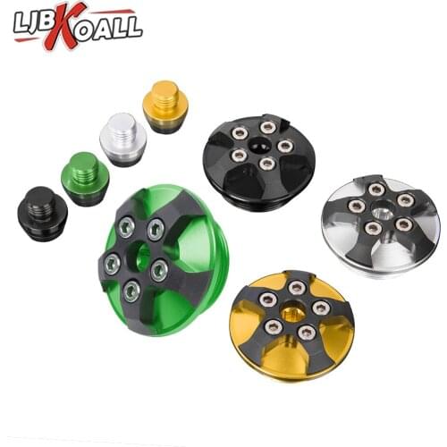 CNC Aluminum Engine Oil Filter Cover Cap Plug for Kawasaki Vulcan S VN650 Ninja 400 650 Versys 650 ER-4N ER-6N Z650 ER-6R ER-4R