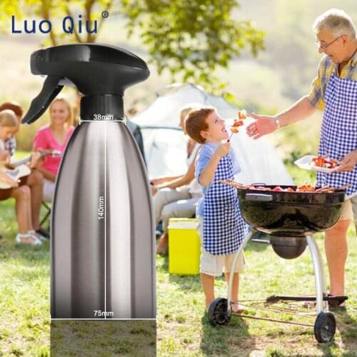 Stainless Steel Oiler Oil Spray Bottle Fuel Injector Sprayer Pot Gravy Boats Kitchen Tools Injection BBQ useful 500ml