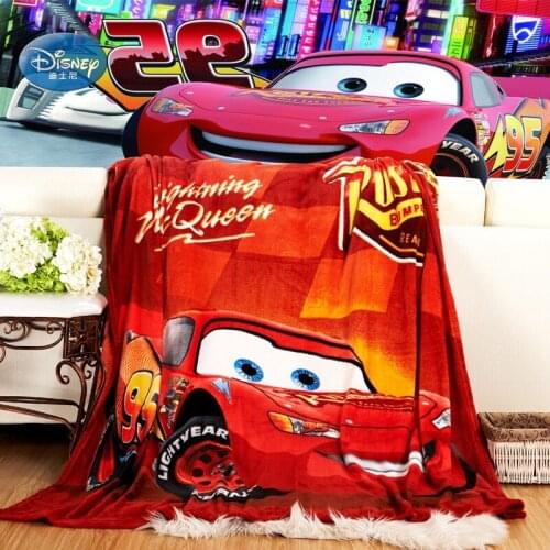 Disney Lightning Mc Queen Car Blanket Coral Fleece Bed Sheet Throw Quilt for Kids Children Boys Girls Gifts Home Decor 100*140CM